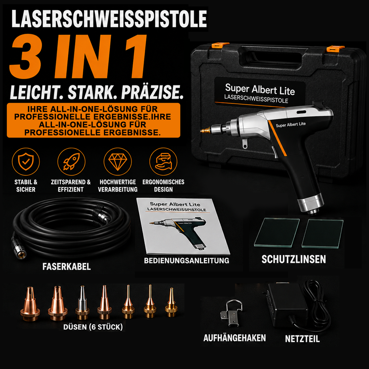 FWH50-P30A Handgerät zur Pulsenreinigung – 11 Programme